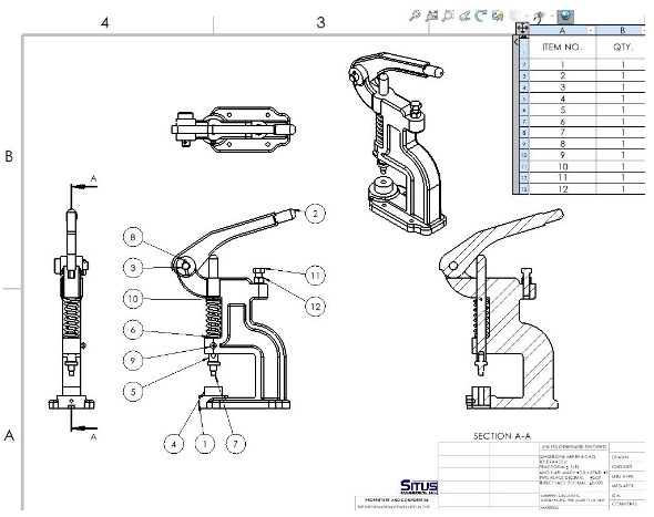 3D Product Design - Production Drawing